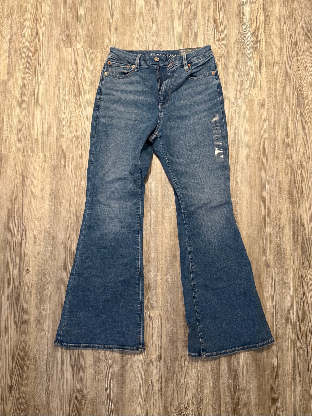 American Eagle Outfitters Medium Blue Wide Leg Jeans
